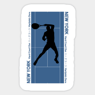 Tennis Forehand Grand Slam New York Sticker